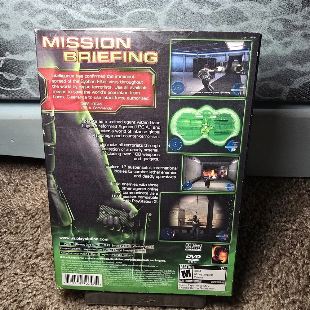 PlayStation 2 Syphon Filter: The Omega Strain complete w/ sleeve *tested CIB PS2